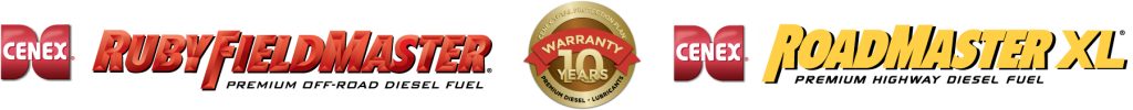 Cenex RubyFieldMaster, Cenex Total Protection Plan and Cenex RoadMaster XL logos